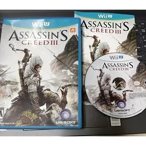 036-015 Assassin's Creed III Nintendo Wii U 2012 CIB Excellent Complete Game