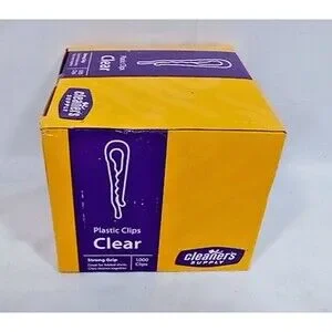 1 000 Pcs Clear Plastic Alligator Clips - Clear 1"-7/16'' Clothes Folding Clips