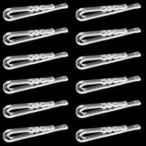 1 000 Pcs Clear Plastic Alligator Clips - Clear 1"-7/16'' Clothes Folding Clips
