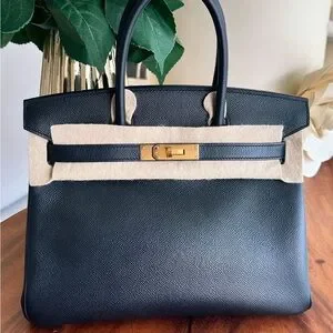 100% Authentic Hermes Birkin 30 Epsom GHW Stamp C