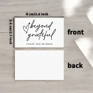 100 Thank You “Beyond Grateful” Business Cards