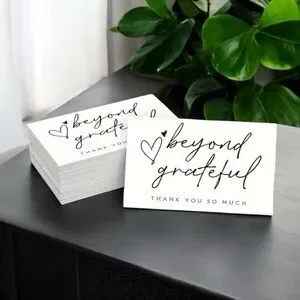 100 Thank You “Beyond Grateful” Business Cards