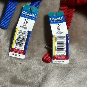 12 Inch Blue And Red Dog Harness For Small Dogs You’re Getting Both Of Them