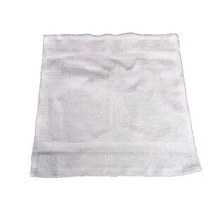 12 Pack Kitchen Dishcloths 12x12 Striped Dish Towels White 100% Cotton