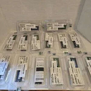 14‎ Used Mixed Lot HP 2GB 500656-b21 DDR-400MHz Dual Rank Memory Module See Pics