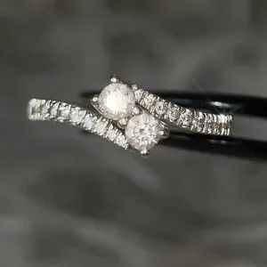 14k Gold Ever Us Diamond Ring