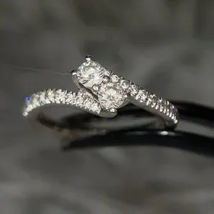 14k Gold Ever Us Diamond Ring