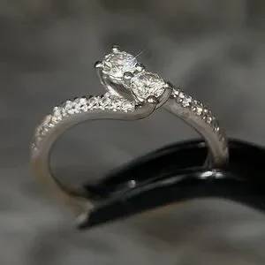 14k Gold Ever Us Diamond Ring
