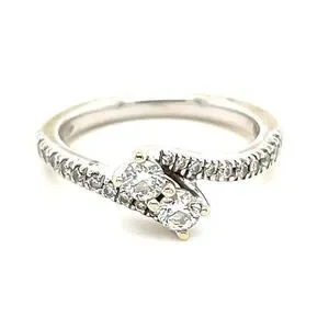 14k Gold Ever Us Diamond Ring