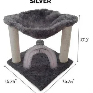 15 . 75 " Tall Playground For Indoor Cats Ft . Sisal Scratching Post