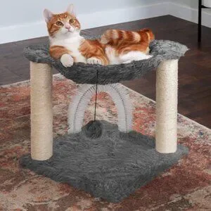 15 . 75 " Tall Playground For Indoor Cats Ft . Sisal Scratching Post