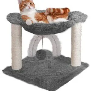 15 . 75 " Tall Playground for‎ Indoor Cats Ft . Sisal Scratching Post