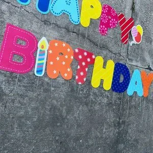 15 Pcs Durable 15.5”H X 12"W - ‘Happy Birthday’ Yard Sign W/ Stakes