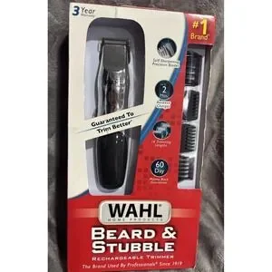 15 Piece Cordless Wahl Beard & Stubble Rechargeablet Trimmer