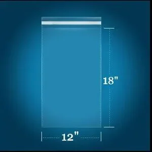 15 XL Cellophane Self Adhesive Bags