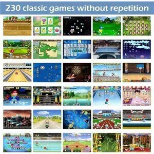 16 Bit Handheld 230 Games Console System Kids Adults Large Screen HD YELLOW NEW