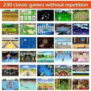16 Bit Handheld 230 Games Console System Kids Adults 3.0'' Large Screen HD NEW