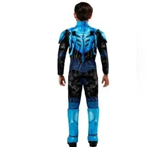 #1808 Blue Beetle Blue & Black Kids Costume Sz M