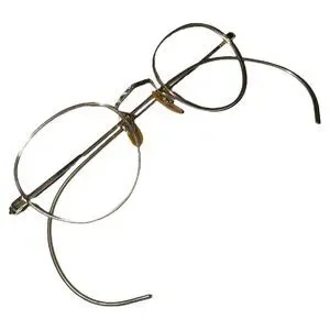 1920s 12K Gold Filled Art Deco Round Eyeglass Frames Ful-Vue Vintage 40-18-145