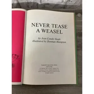 1964 Never Tease A Weasel Jean Conder Soule Vintage Children's Book