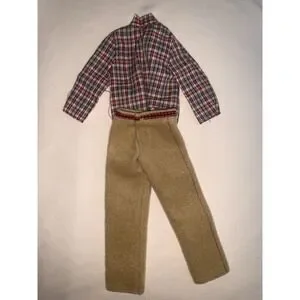 1982) Ken Fashion Classics Country Flair #5820 Plaid Shirt & Pants Vintage