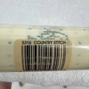 1986 Rubbermaid Smooth 'N Easy Shelf & Drawer Liner 5316 Country Stitch 10x12