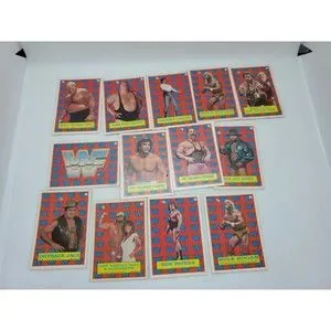 1987 TitanSports WWF LOT OF 12 STICKERS HOGAN Outback Jack Bundy The Animal
