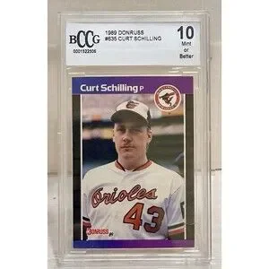 1989 Donruss Curt Schilling Rookie RC #635 PSA 10 GEM MT Baltimore Orioles