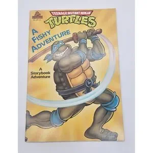 1990 Teenage Mutant Ninja Turtles Storybook Adventure A Fishy Adventure
