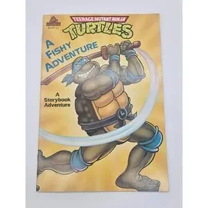 1990 Teenage Mutant Ninja Turtles Storybook Adventure A Fishy Adventure