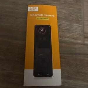 2.4 GHz Wi-Fi Video Doorbell w/ Indoor Ring Chime Enhanced Security New In Box