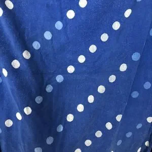 2 Beach Pool Towels 32 X 60 Blue Aqua Palm Trees Dots