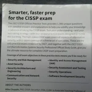 2 Books ISC CISSP Certification Exam Study Guide Official Practice Tests