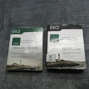 2 Books ISC CISSP Certification Exam Study Guide Official Practice Tests
