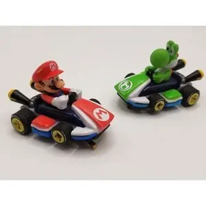 (2) Carerra RC Mini Mario Kart MARIO & YOSHI Cars No‎ Remotes