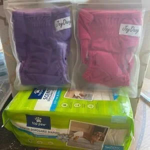 2 DIAPER Covers & Diaper Pack