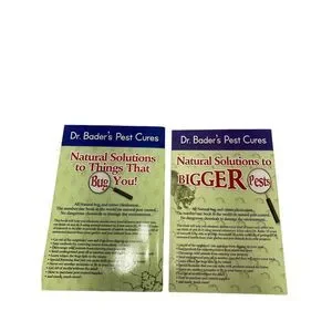 2 Dr Bader's Pest Cures Paperback Book Natural Solutions To Things That Bug You