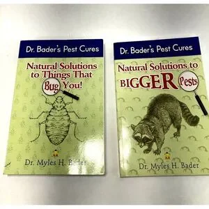 2 Dr Bader's Pest‎ Cures Paperback Book Natural Solutions to Things that Bug You
