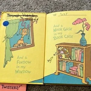 2 Dr. Suess Hardback Books