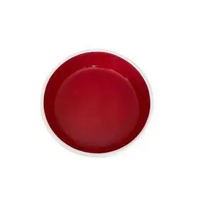 2 For $30 Rae Dunn Naugthy Claws Pet Food Bowl Matte Cream And red Ceramic Bowl