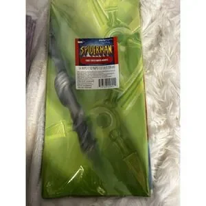 2 Hallmark Marvel Spider-Man Table Cover. Plastic 54 X 104" New. Green. Nappe