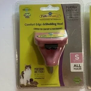 2 New In Package FURminator Brush Heads Size Small And Large