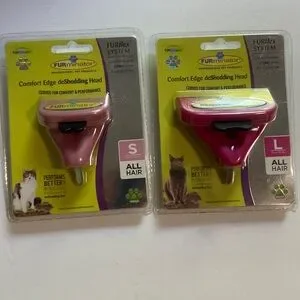 2 new in package FURminator brush heads size small and large