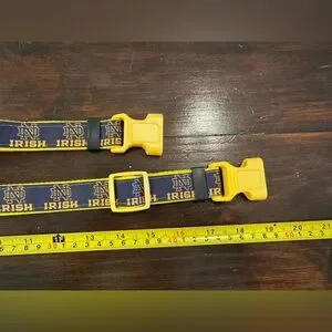 2 Notre Dame University Dog Collars. One Medium One Large