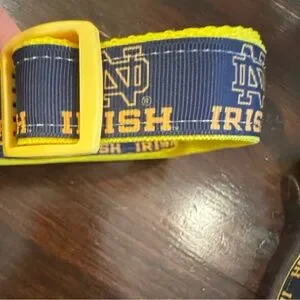 2 Notre Dame University Dog Collars. One Medium One Large