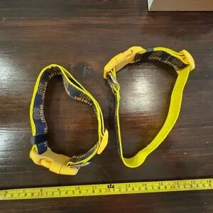 2 Notre dame university dog collars. One medium one large
