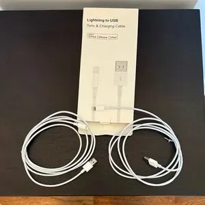 2 NWT Lightning to USB Cable - White