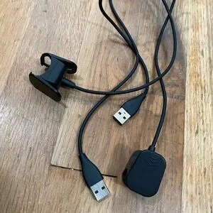 2 Official Fitbit "Charge" Charging Cables USB Clip-On Style