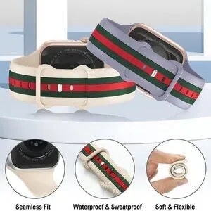[2 Pack] Designer Bands Compatible with Apple Watch Band 38mm 40mm 41mm