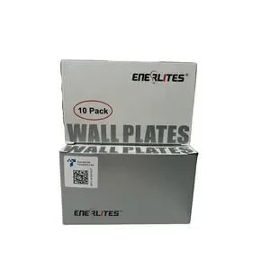 2 Pack ENERLITES Light Switch Cover Plate Size 1-Gang Plate